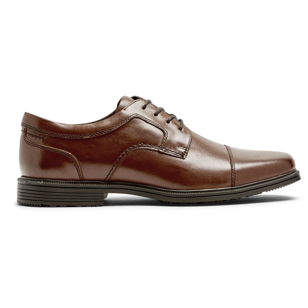 Rockport Canada Taylor Waterproof Cap Toe - Mens Oxfords Brown (IZY691782)